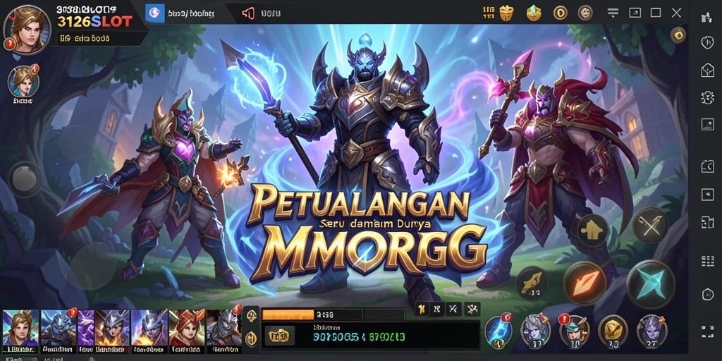 Tampilan gameplay seru di dalam dunia 3126SLOT MMORPG.