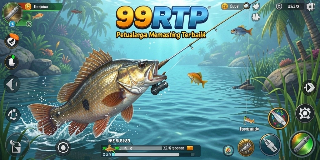 Screenshot gameplay 99RTP menampilkan pengalaman memancing yang menegangkan.
