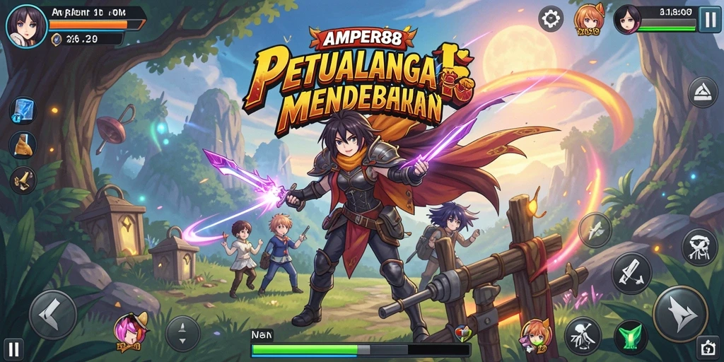 Tampilan permainan seru dan karakter anime yang menawan.