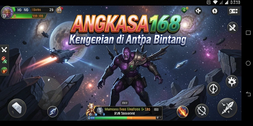 Tampilan gameplay ANGKASA168 dengan atmosfer menyeramkan.