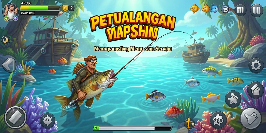 Tampilan menarik dari gameplay memancing yang seru di AP686.