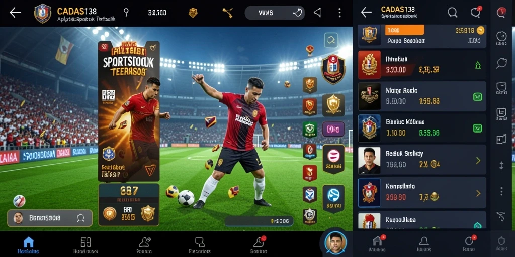 Tampilan menarik dari gameplay Sportsbook CADAS138 dengan berbagai opsi taruhan.