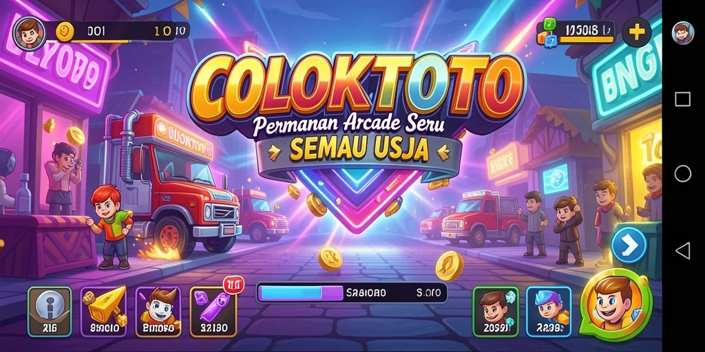 Tangkapan layar gameplay COLOKTOTO menampilkan keseruan permainan Arcade.
