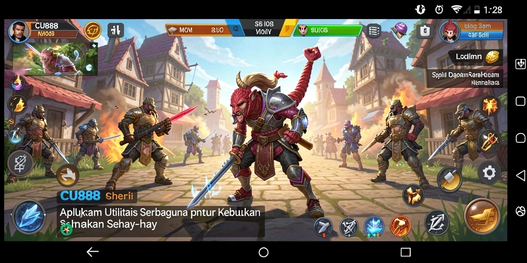 Screenshot utama CU888 menampilkan antarmuka aplikasi yang ramah pengguna.