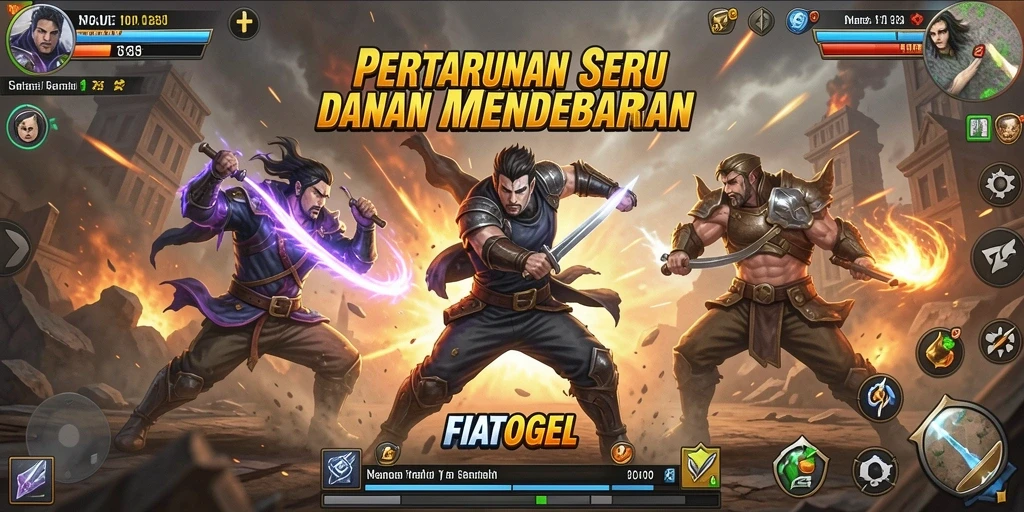 Gameplay seru FIATOGEL penuh aksi mendebarkan.