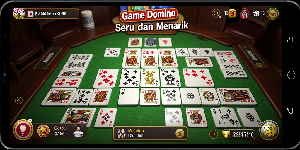 Tampilan gameplay Domino yang seru dan menarik di FW66.
