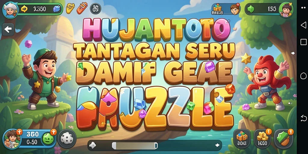 Tampilan gameplay HUJANTOTO yang menantang dan menarik.