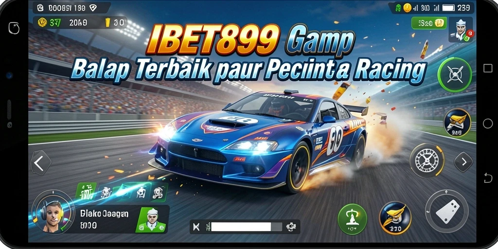 Tampilan gameplay balap yang seru dan menegangkan di IBET899.