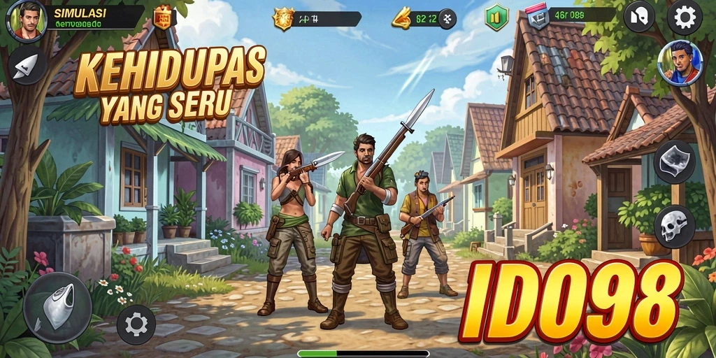 Tampilan gameplay ID098 yang menarik dengan interaksi karakter.