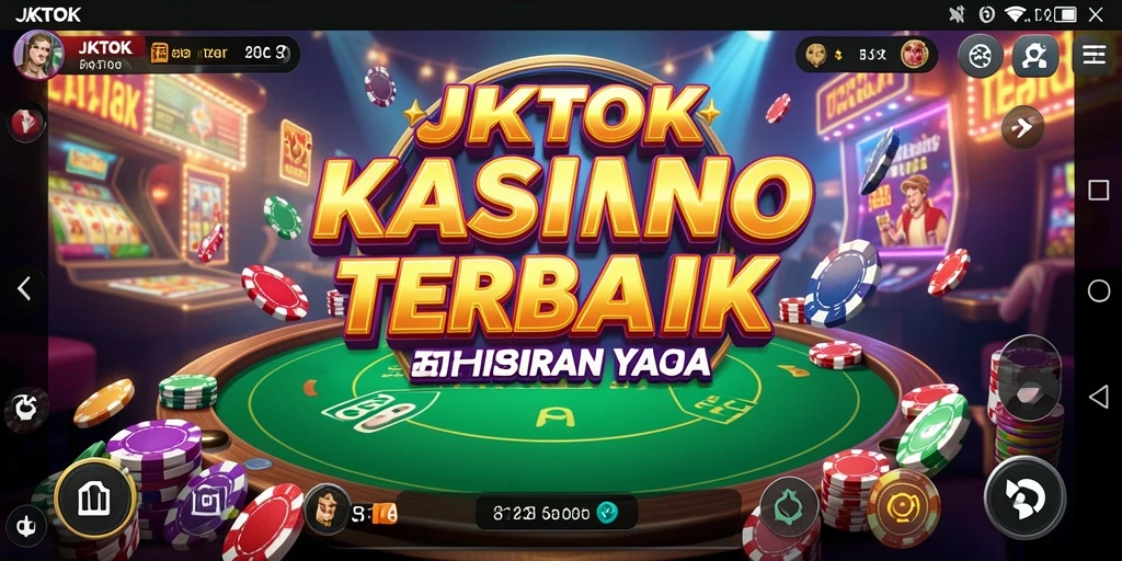 Screenshot utama JKTOK menampilkan pengalaman bermain Kasino yang mendebarkan.