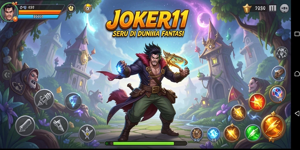 Tangkapan layar utama JOKER11 menampilkan aksi petualangan yang mendebarkan.