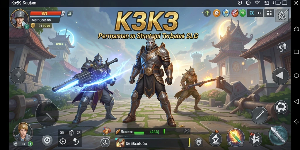 Tampilan gameplay K3K3 yang strategis dan menarik.