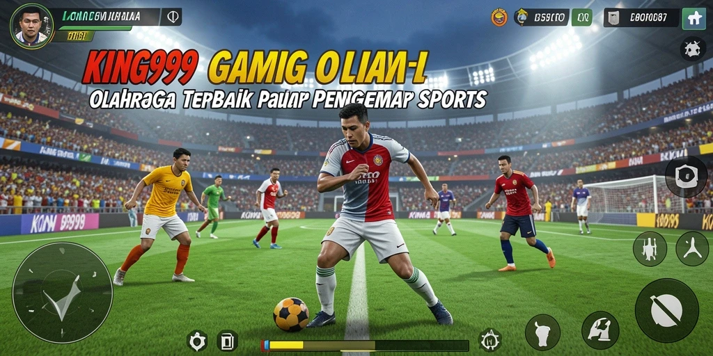 Screenshot menunjukkan aksi seru dalam pertandingan olahraga dari KING999.