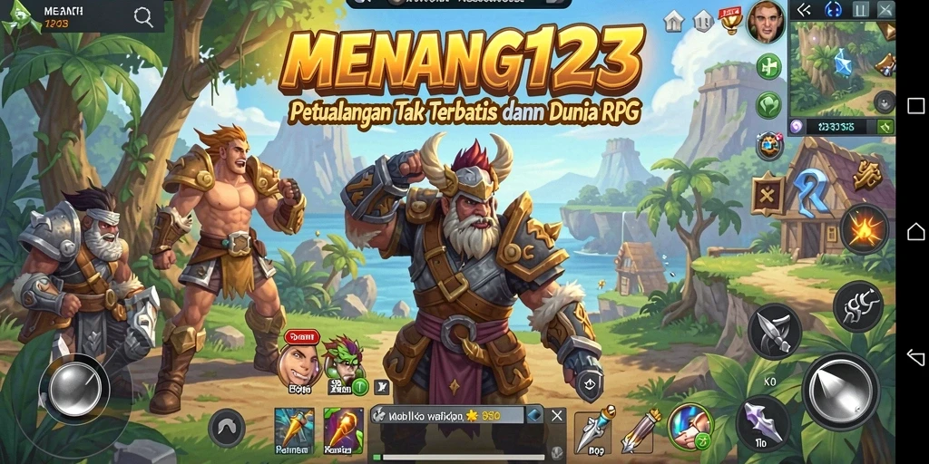 Tangkapan layar MENANG123 menampilkan pertarungan menarik di dunia RPG.