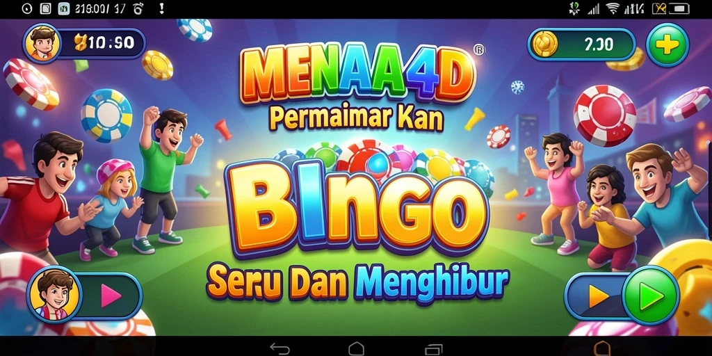 Tangkapan layar gameplay MENARA4D yang menunjukkan keseruan Bingo.
