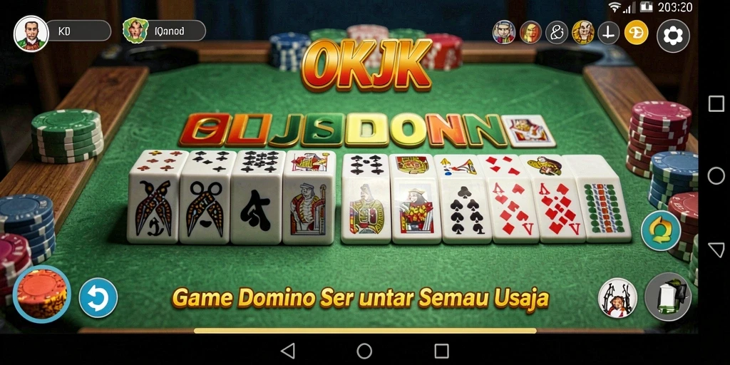 Tampilan seru dan interaktif dari gameplay Domino.