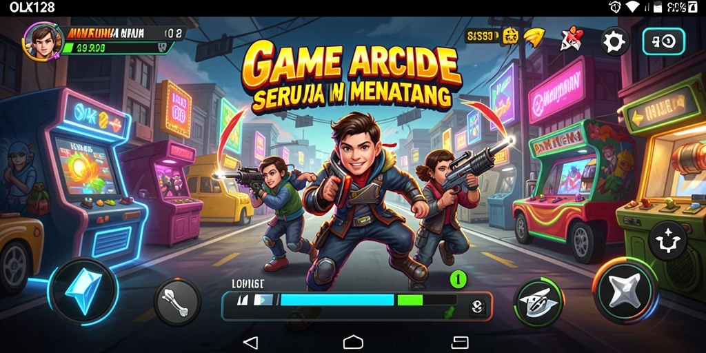 Screenshot gameplay OLX128 yang menunjukkan tantangan seru dan grafis menakjubkan.