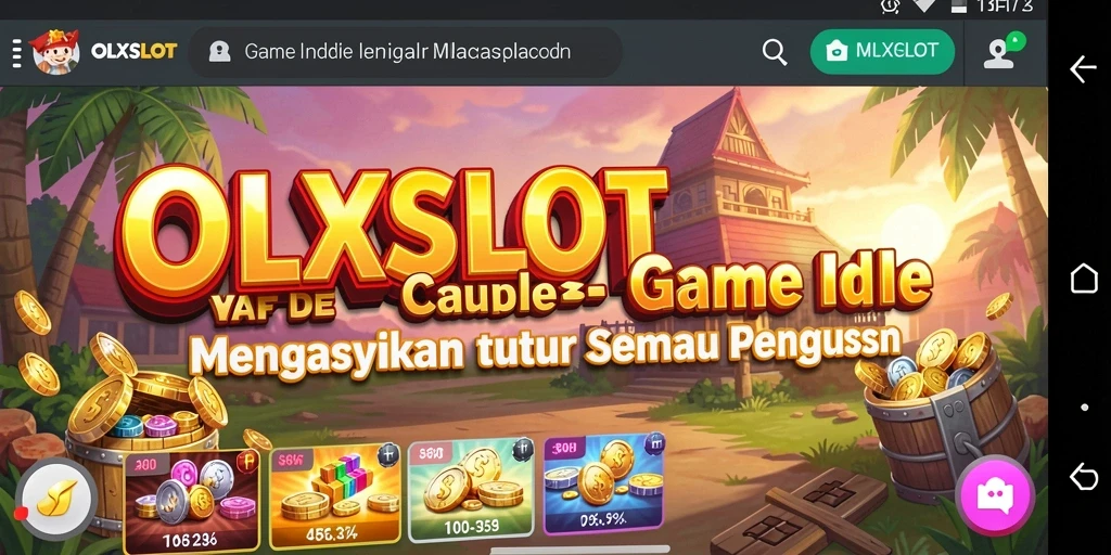 Tampilan gameplay OLXSLOT yang menyenangkan dengan kemajuan otomatis.