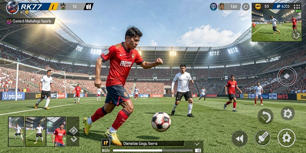 Tampilan gameplay RK77 yang menarik dan dinamis.