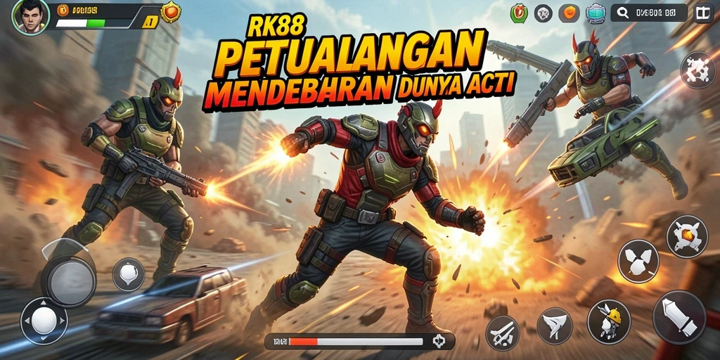 Tampilan gameplay seru dan mendebarkan di RK88.