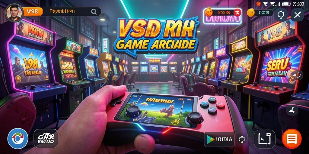 Tampilan gameplay V98 yang menarik dan penuh tantangan.
